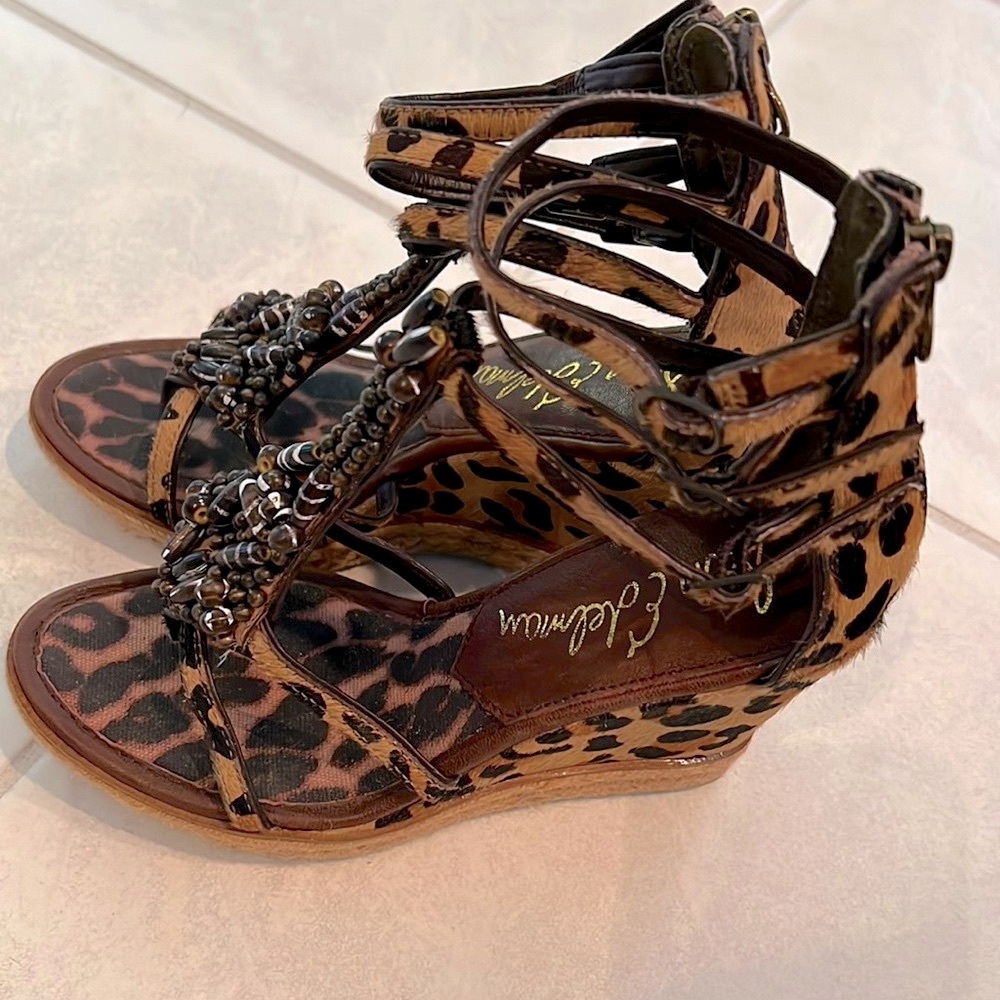 NWOT Sam Edelman Pony Hair Wedges
